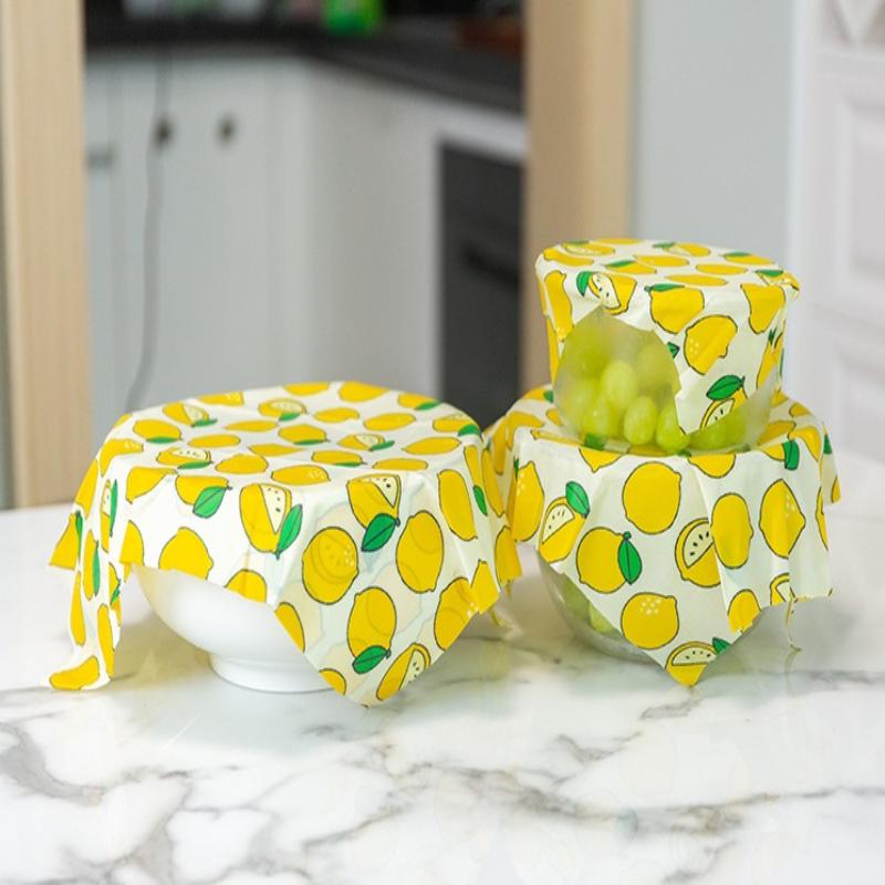 Beeswax Food Wrap - Lot de 3 enveloppes réutilisables en