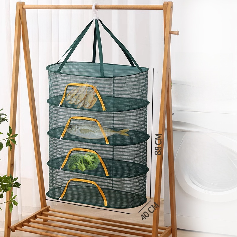 Food Storage Rack - Égouttoir alimentaire multicouche épaissi, filet de