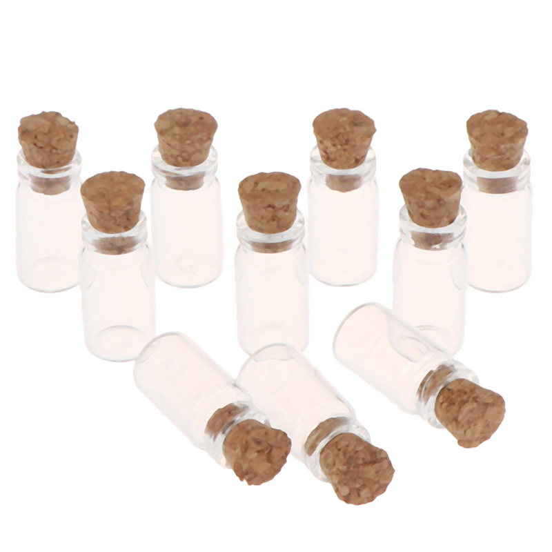 Food Storage Jar Glass - 10 pièces de miniatures de bocaux