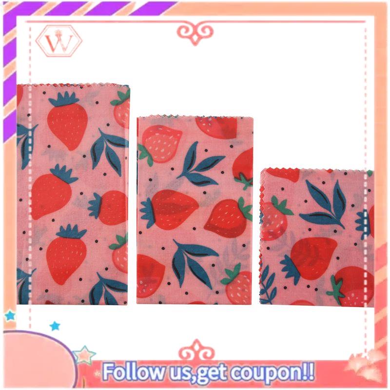 Beeswax Food Wrap - 1 ensemble de films alimentaires réutilisables