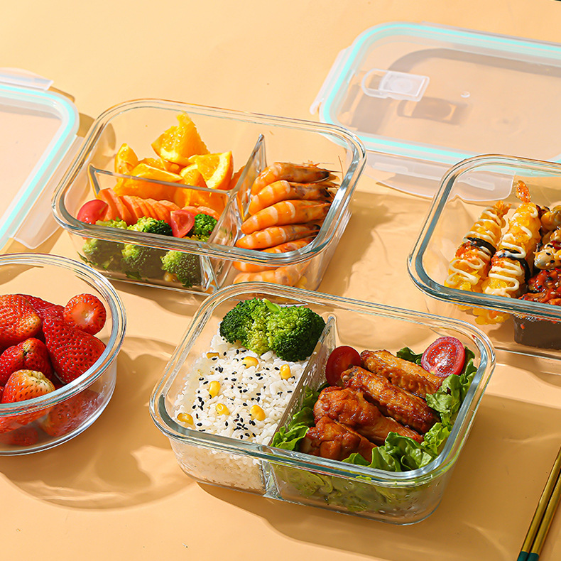 Food Storage Eco Friendly - Boîte de conservation en verre borosilicate