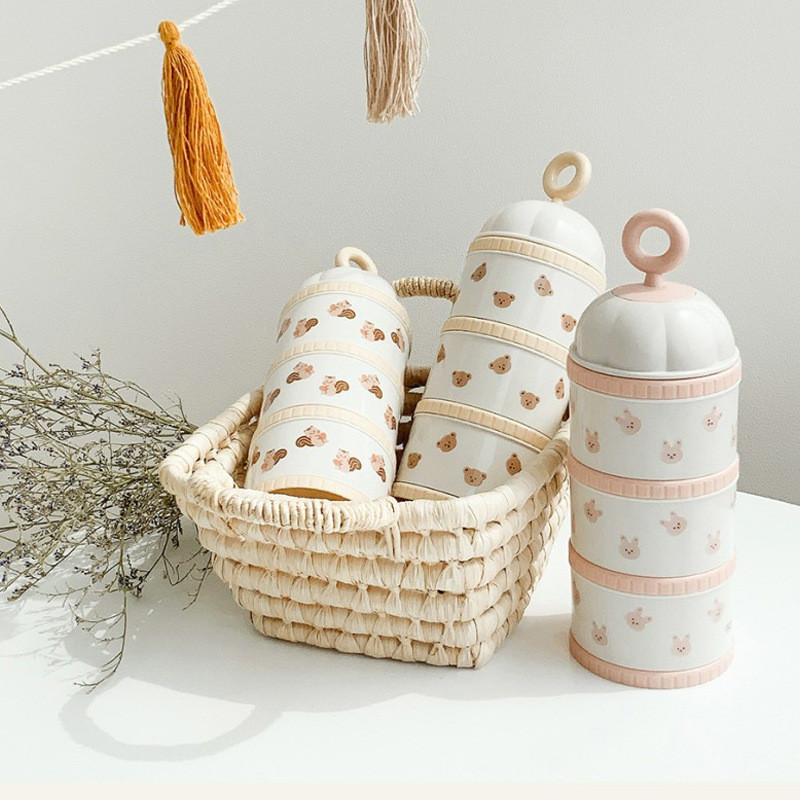Food Storage Dispenser - Boîte de lait en poudre ours