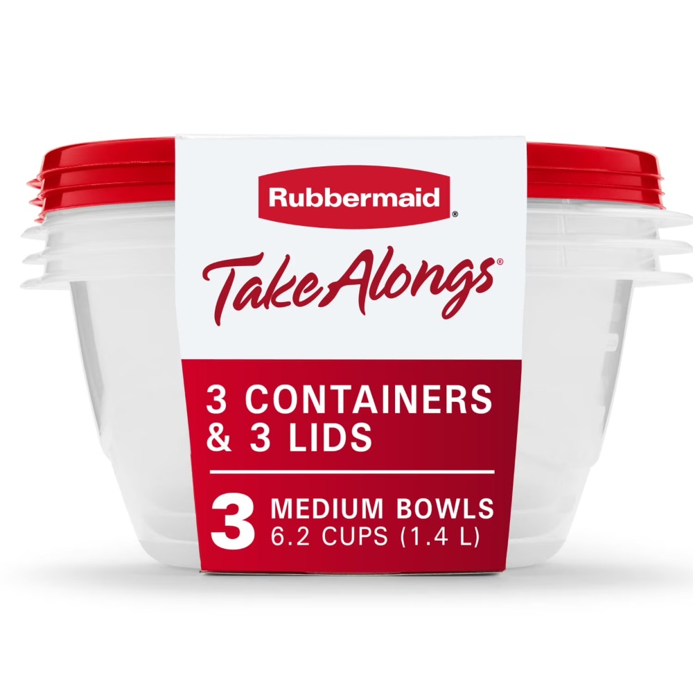 Food Storage Kitchen Container Set - Grands récipients ronds pour aliments avec