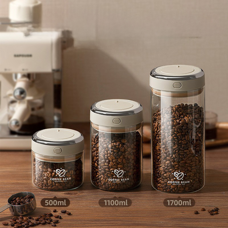 Food Storage Jar Glass - Réservoir sous vide pour grains de