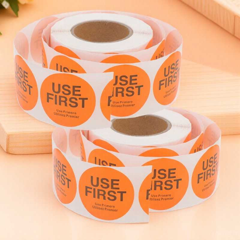 Food Storage Labels - 2 rouleaux d'étiquettes de contrôle des