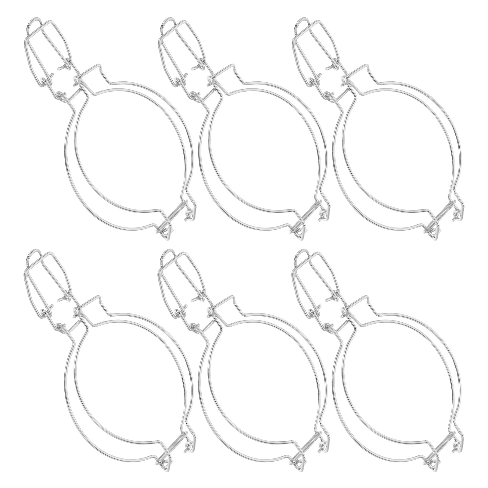 6 pièces de fermoirs à pressio - Food Storage Jar Glass avis et prix