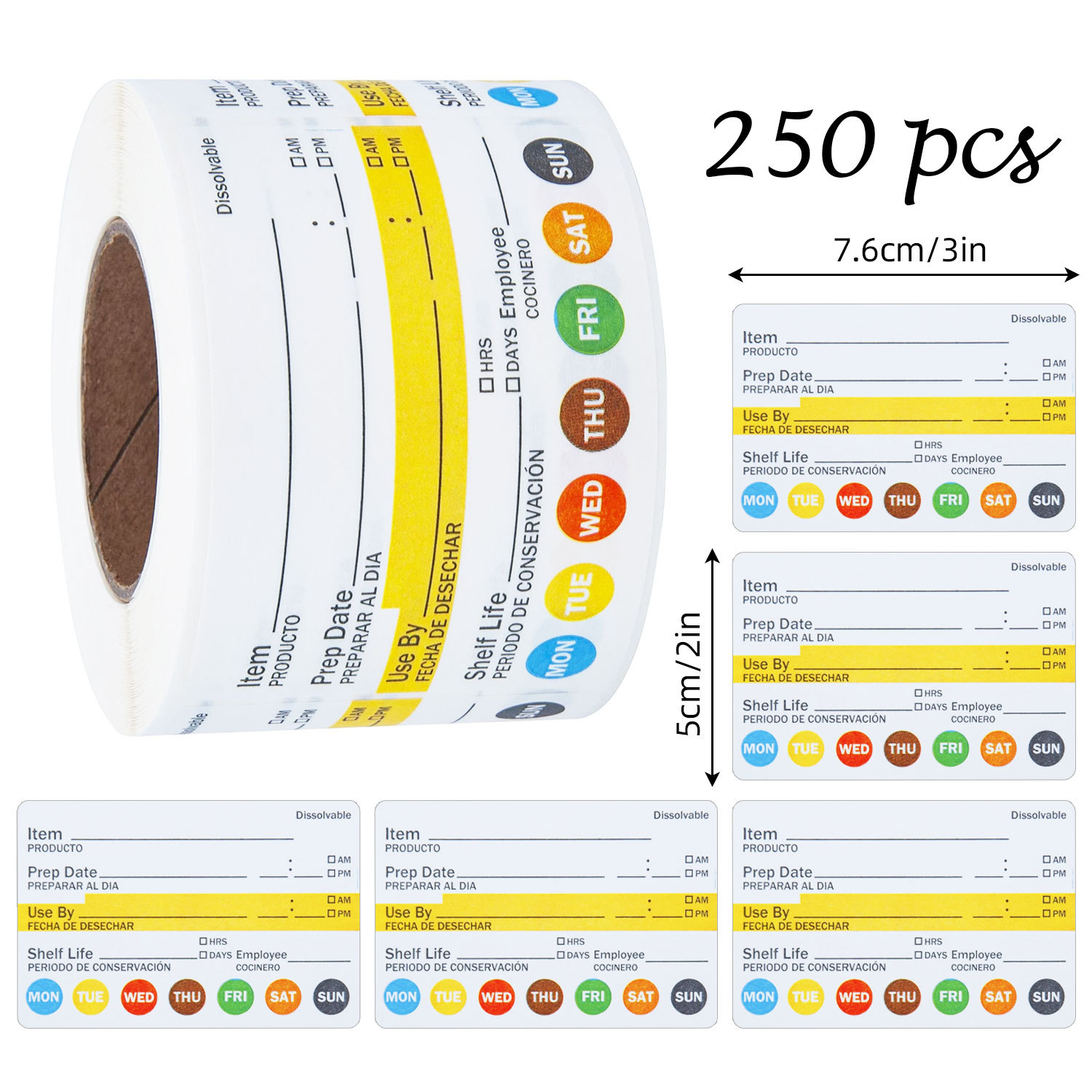 250 étiquettes alimentaires pa - Food Storage Labels avis et prix
