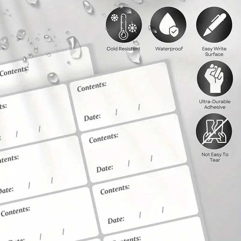 100 étiquettes autocollantes i - Food Storage Labels avis et prix