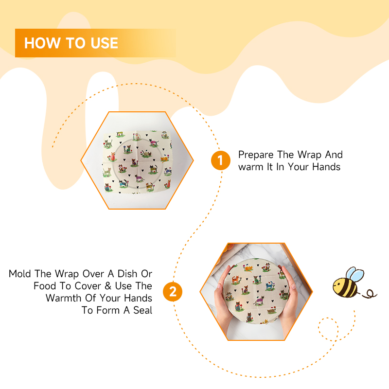 6 paquets (2S. 2M, 2L) Emballa - Beeswax Food Wrap avis et prix