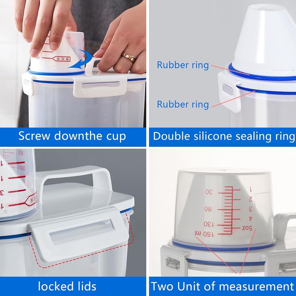 Lot de 4 contenants hermétique - Food Storage Dispenser avis et prix