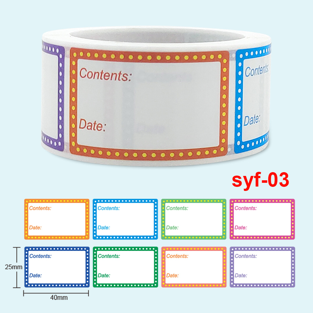 Étiquette autocollante auto-ad - Food Storage Labels avis et prix