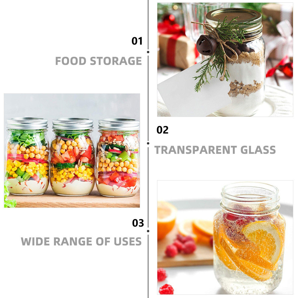 6 pots en verre ronds transpar - Food Storage Jar Glass avis et prix
