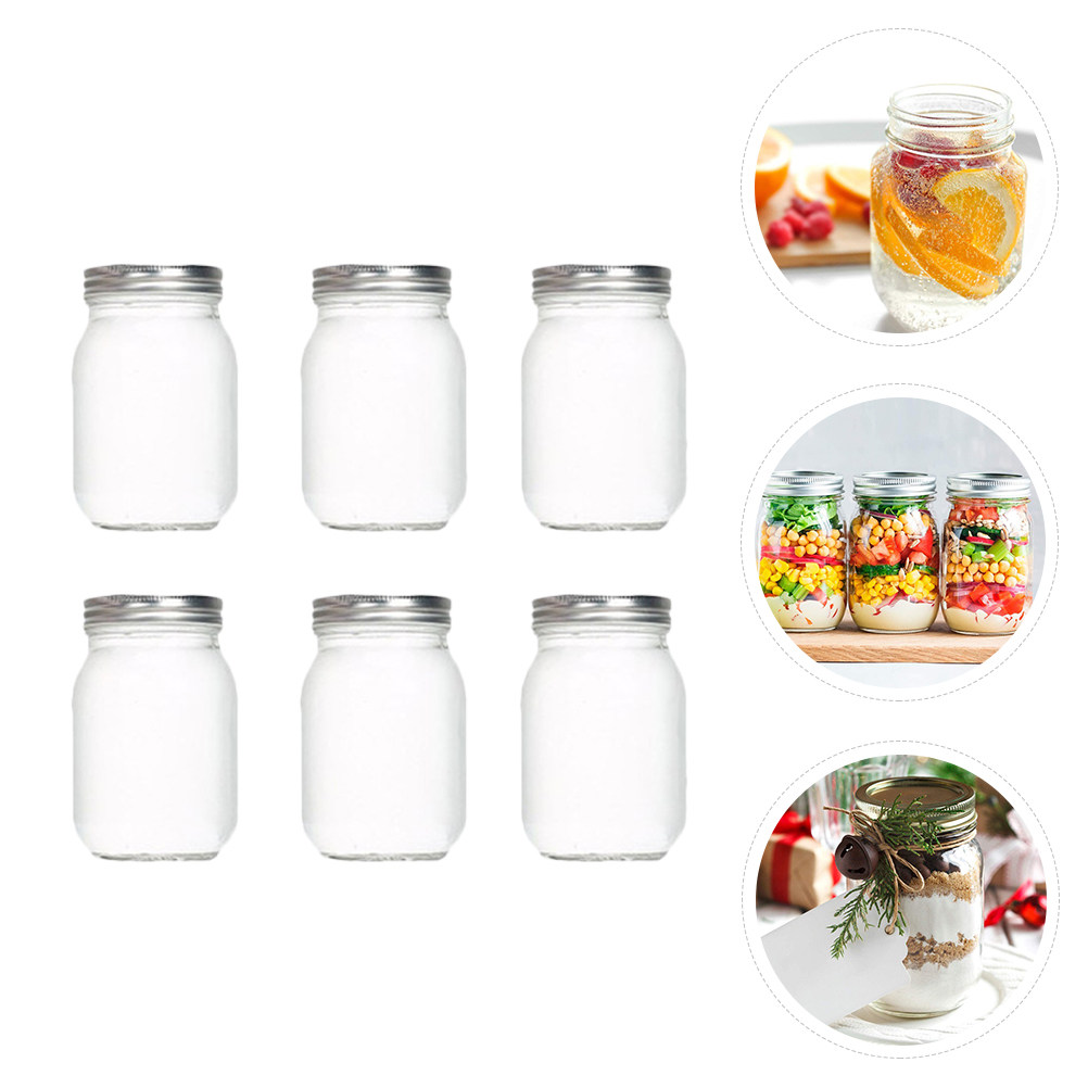 6 pots en verre ronds transpar - Food Storage Jar Glass avis et prix
