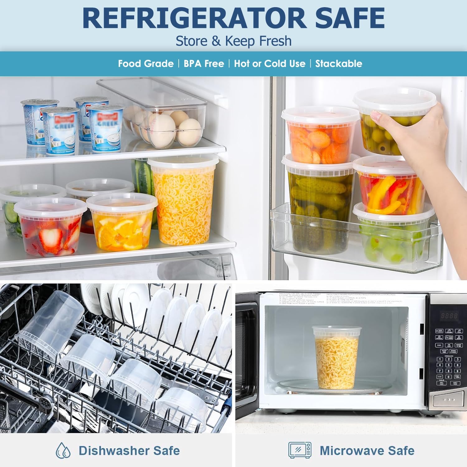 24 pièces conteneurs de stocka - Food Storage Eco Friendly avis et prix