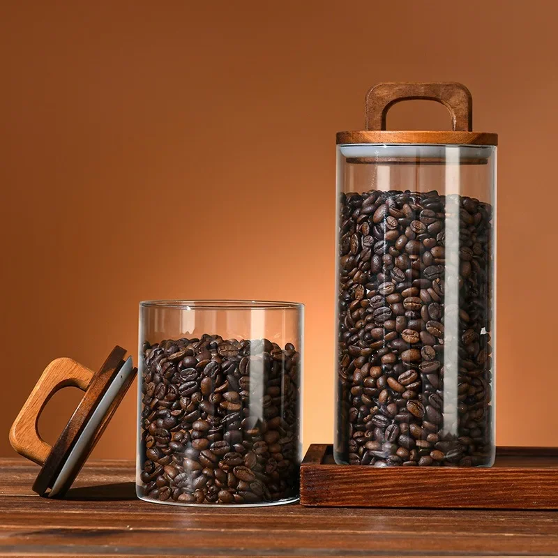 Pot en verre transparent avec  - Food Storage Jar Glass avis et prix