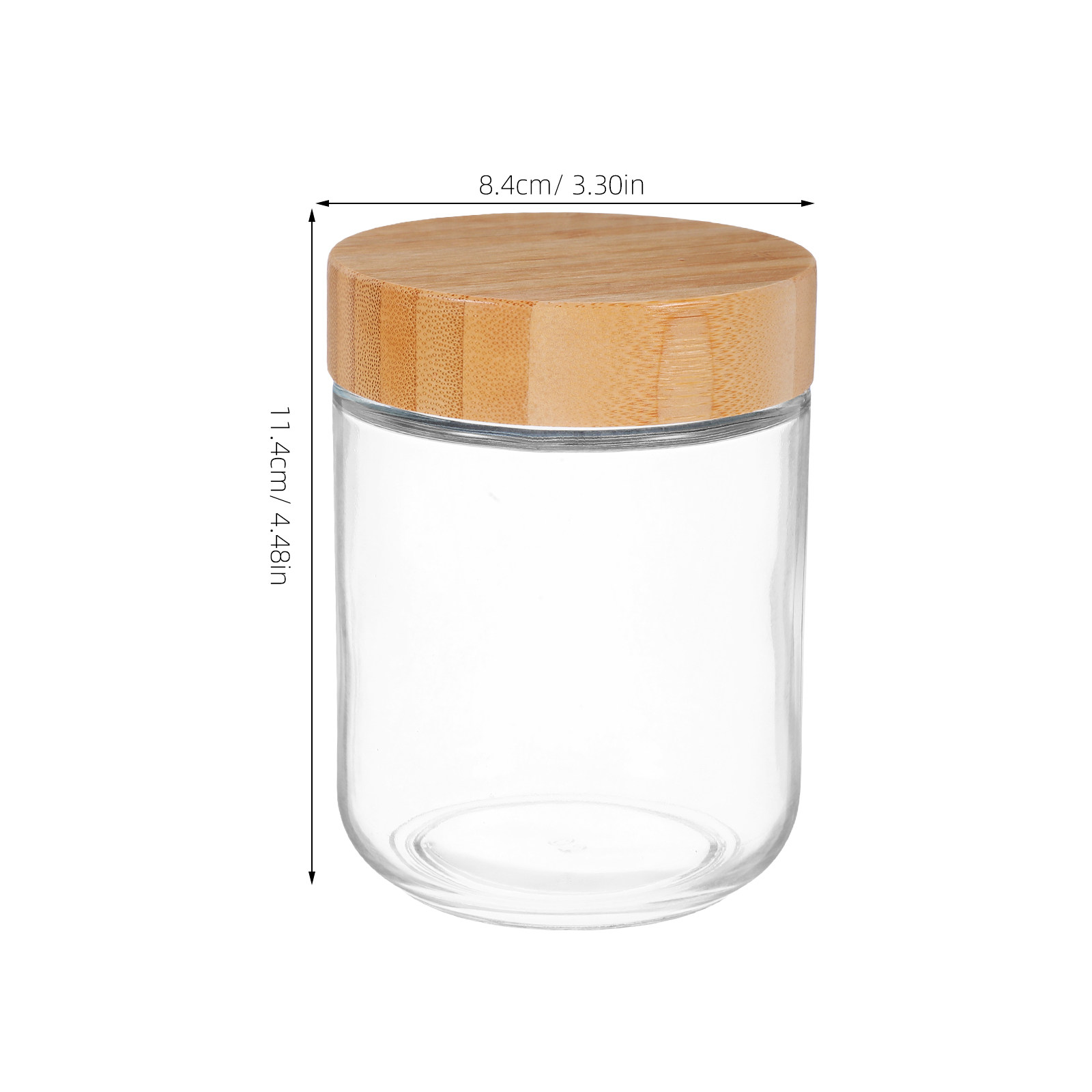 4 pots en verre transparent av - Food Storage Jar Glass avis et prix