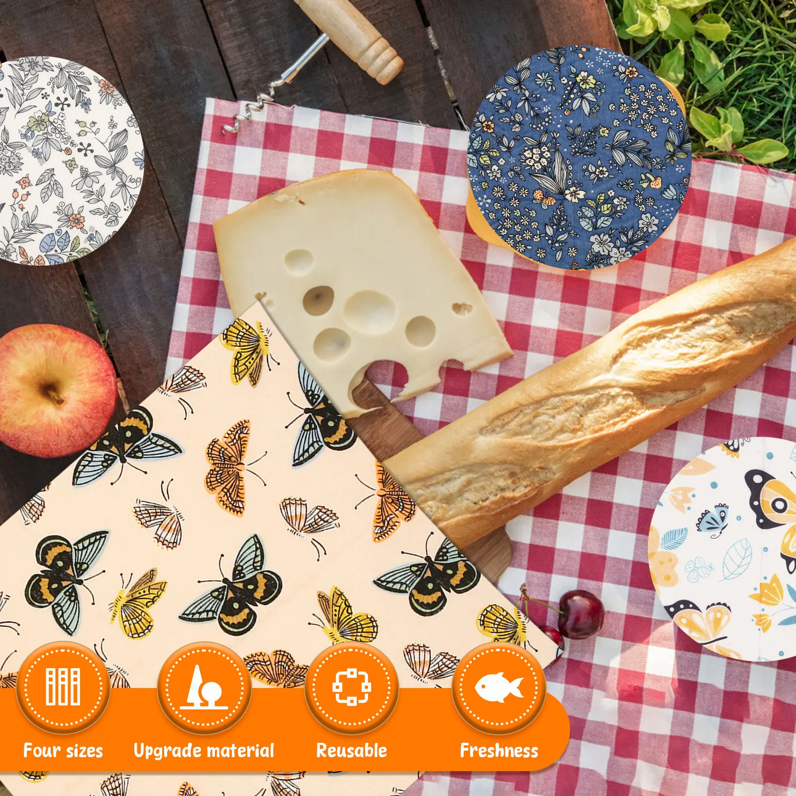 Ensemble de 11 emballages alim - Beeswax Food Wrap avis et prix