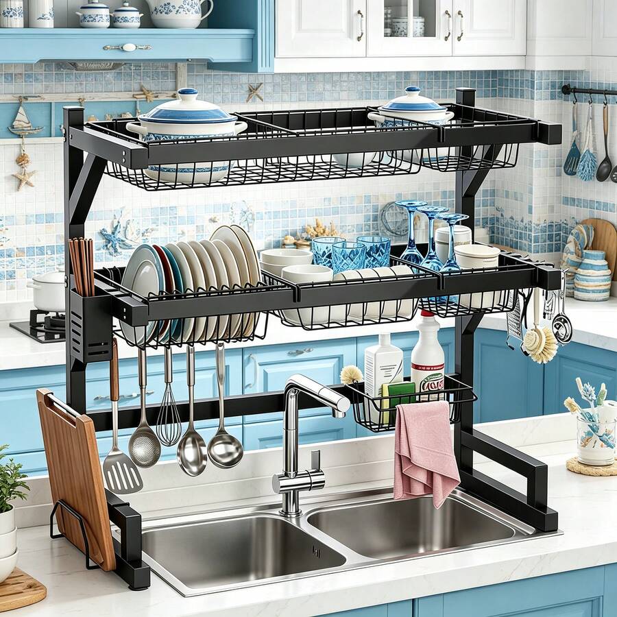 Étagère à vaisselle à 2 niveau - Food Storage Rack avis et prix