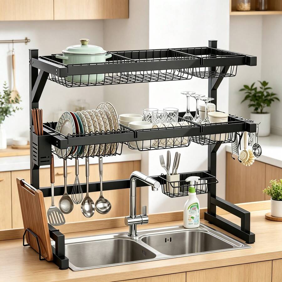 Étagère à vaisselle à 2 niveau - Food Storage Rack avis et prix