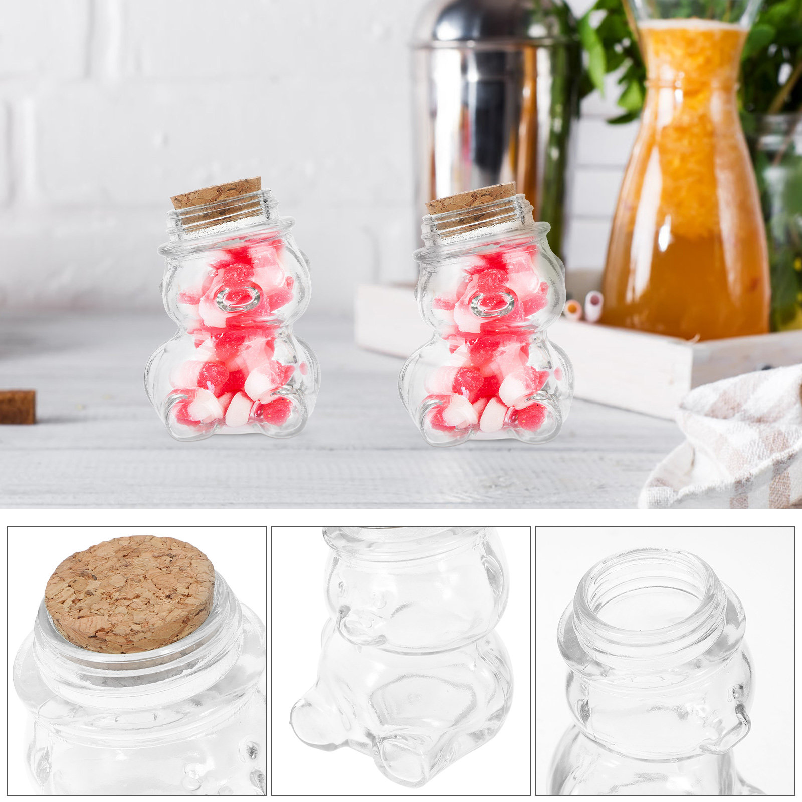 Ensemble de pots à bonbons en  - Food Storage Jar Glass avis et prix