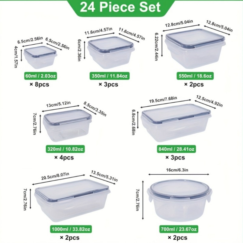 Ensemble de 48 contenants alim - Food Storage Kitchen Container Set avis et prix