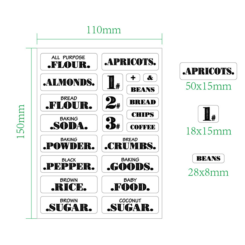 132pcs Cuisine Autocollants Al - Food Storage Labels avis et prix