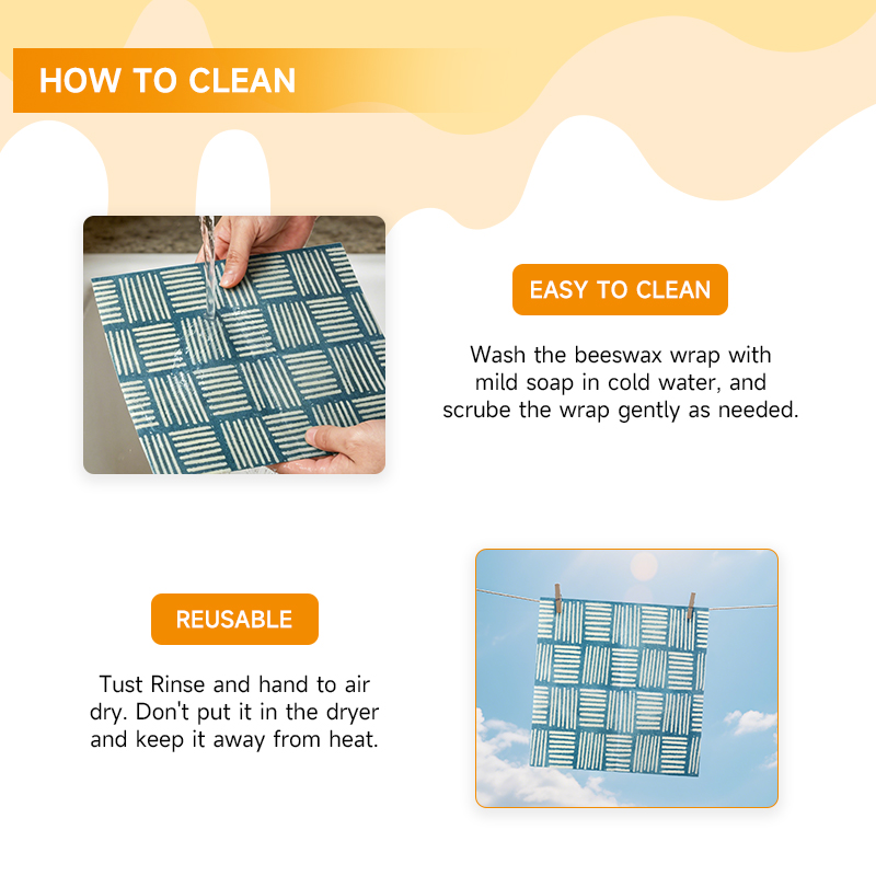 2 pièces / 4 pièces de film al - Beeswax Food Wrap avis et prix